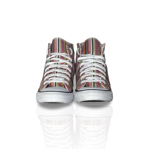Converse Chuck Taylor All Star Summer Stripes High Top (Size Mens 8/Womens 10) - Picture 3 of 7